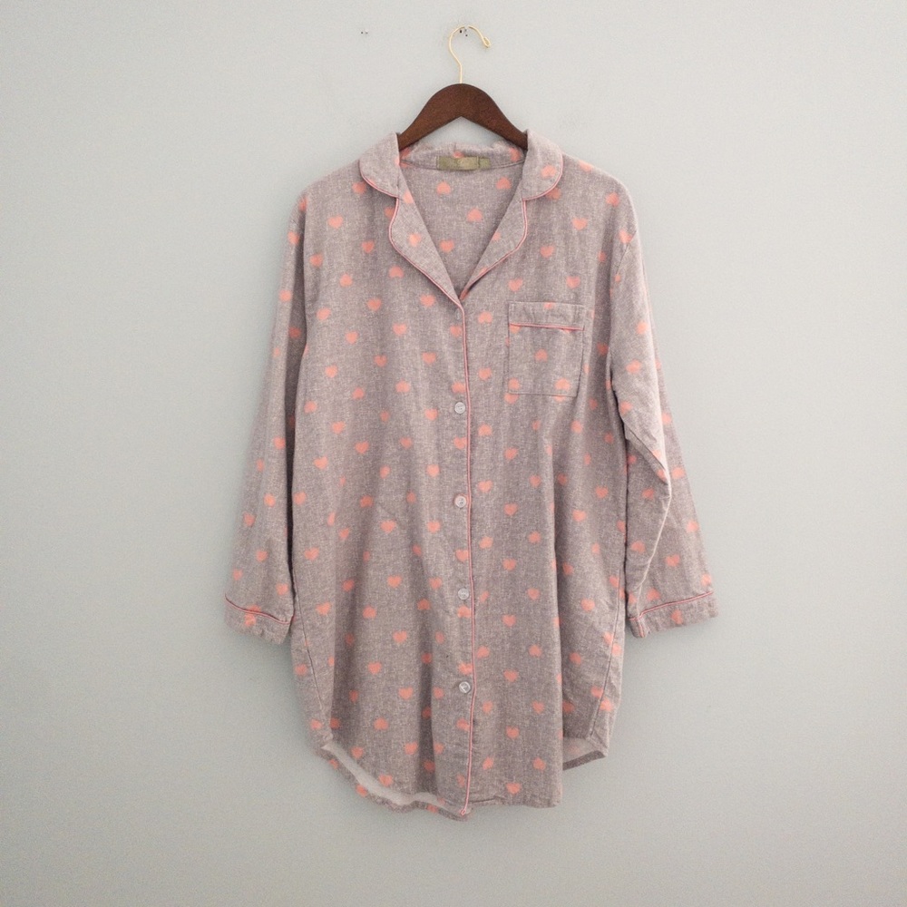 Mia Lucce Heart Print Sleep Shirt